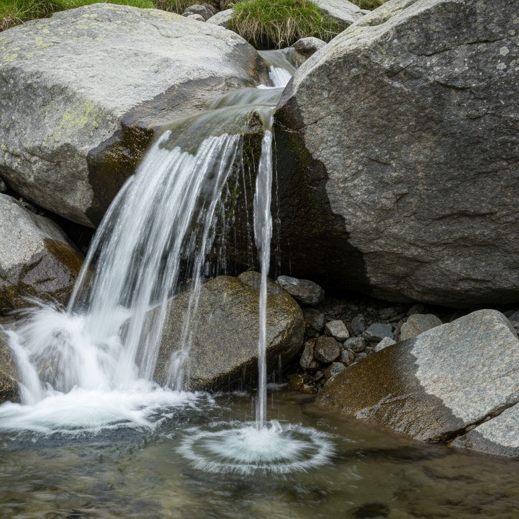 Frisches Quellwasser