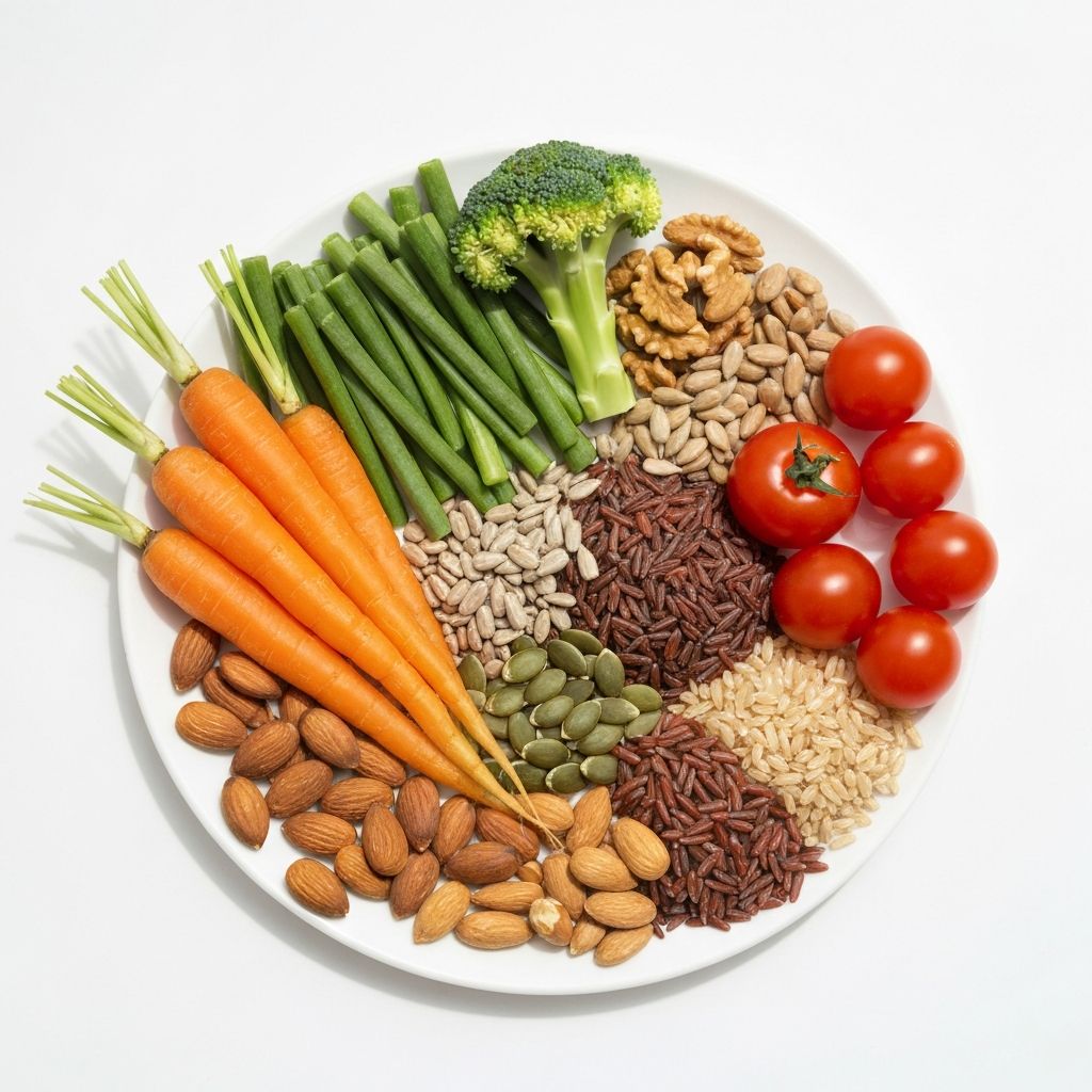 Ausgewogene Mahlzeitkomponenten