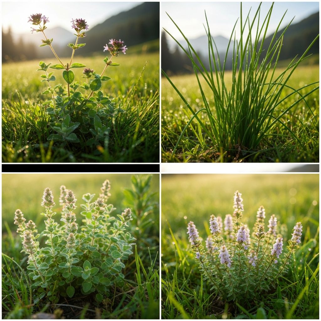 Alpine Kräuter in der Natur